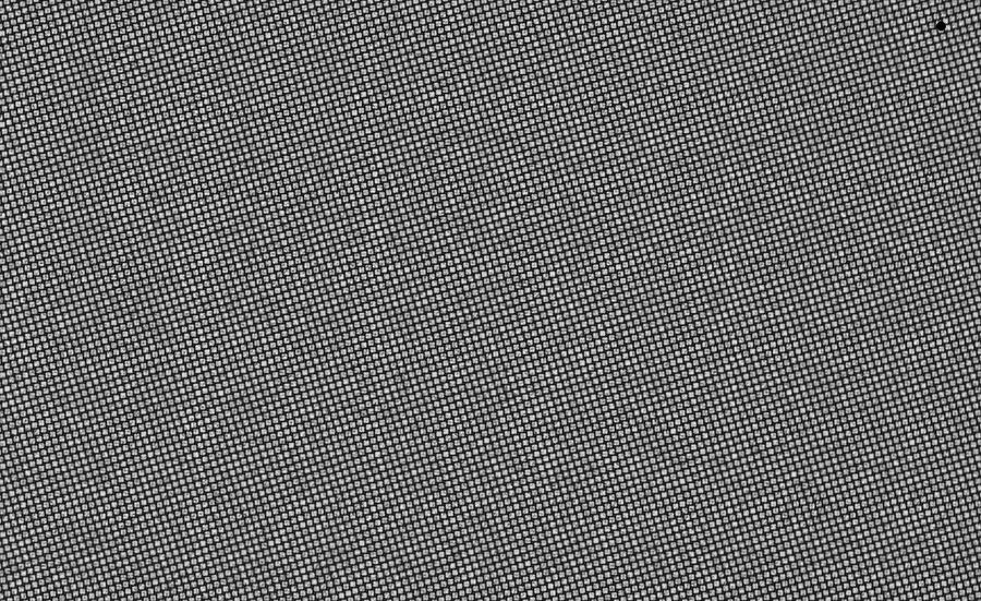 Good wafer image with a dust speck at the top right edge